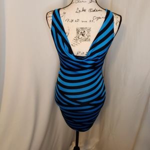 Open Back Striped Dress